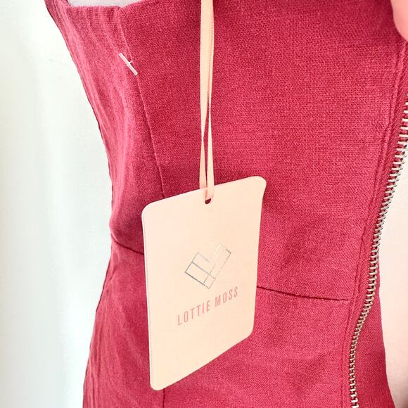 Lottie Moss NWT Red Mini Fit Flare Cocktail Party Dress XS Pac Sun - Picture 5 of 7